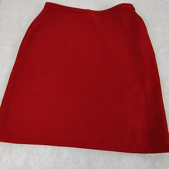 Rena Rowan for Saville Dark Red Leading Into Burgundy Skirt With Lining Size 14 - Picture 1 of 8